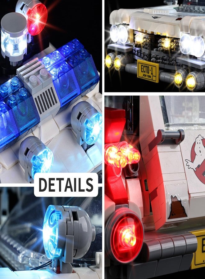 طقم إضاءة LED من BrickSoul متوافق مع ليغو 10274، طقم أوضاع إضاءة قابلة للتعديل متوافق مع سيارة Ghostbusters ECTO-1، الإضاءة فقط (السيارة غير متضمنة)، إصدار التحكم عن بعد - Image 5